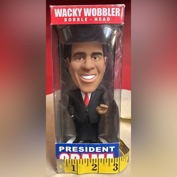 Funko Wacky Wobbler Bobble Head President Obama With Box - Picture 7 of 10